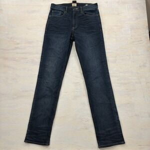 Faherty Jeans Straight Leg 30 Dark Indigo Wash Stretch Denim Mens